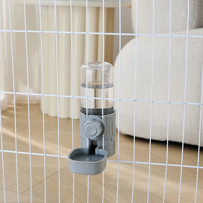 Automatic Pet Feeder Waterer Dog Cat Hanging Cage Bowl，Suitable for Small Puppy Cat Rabbit Food Container Dispenser Bowl