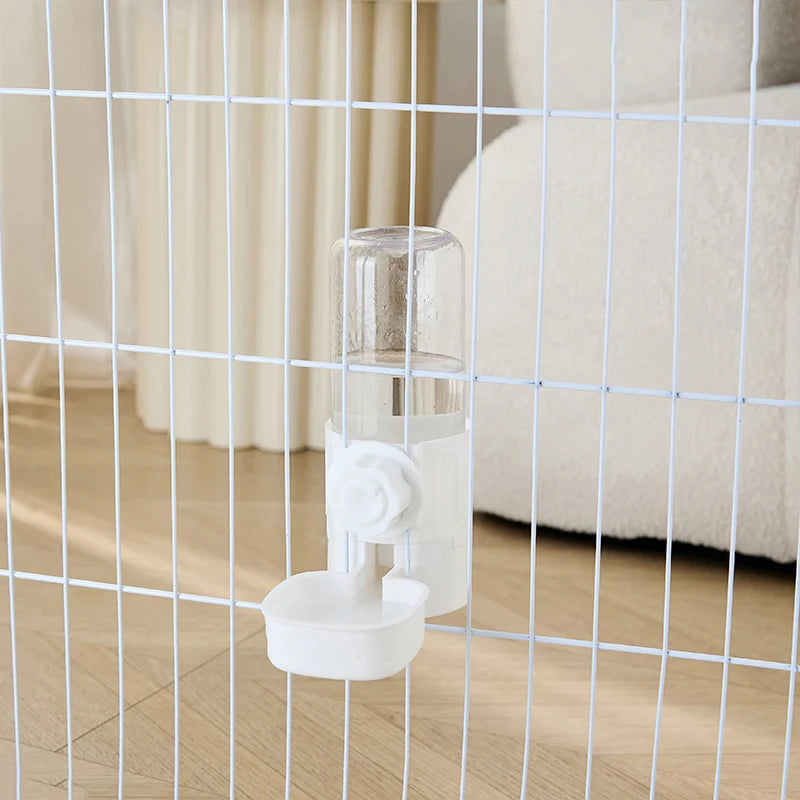 Automatic Pet Feeder Waterer Dog Cat Hanging Cage Bowl，Suitable for Small Puppy Cat Rabbit Food Container Dispenser Bowl